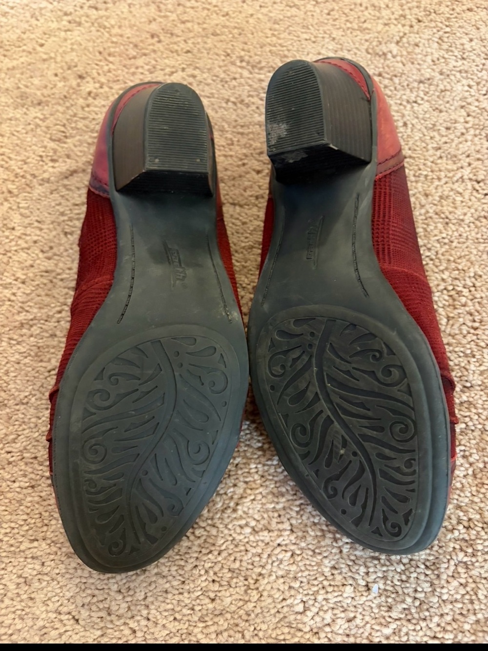 Earth Red T-Strap Mary Jane Flats - Picture 3 of 6